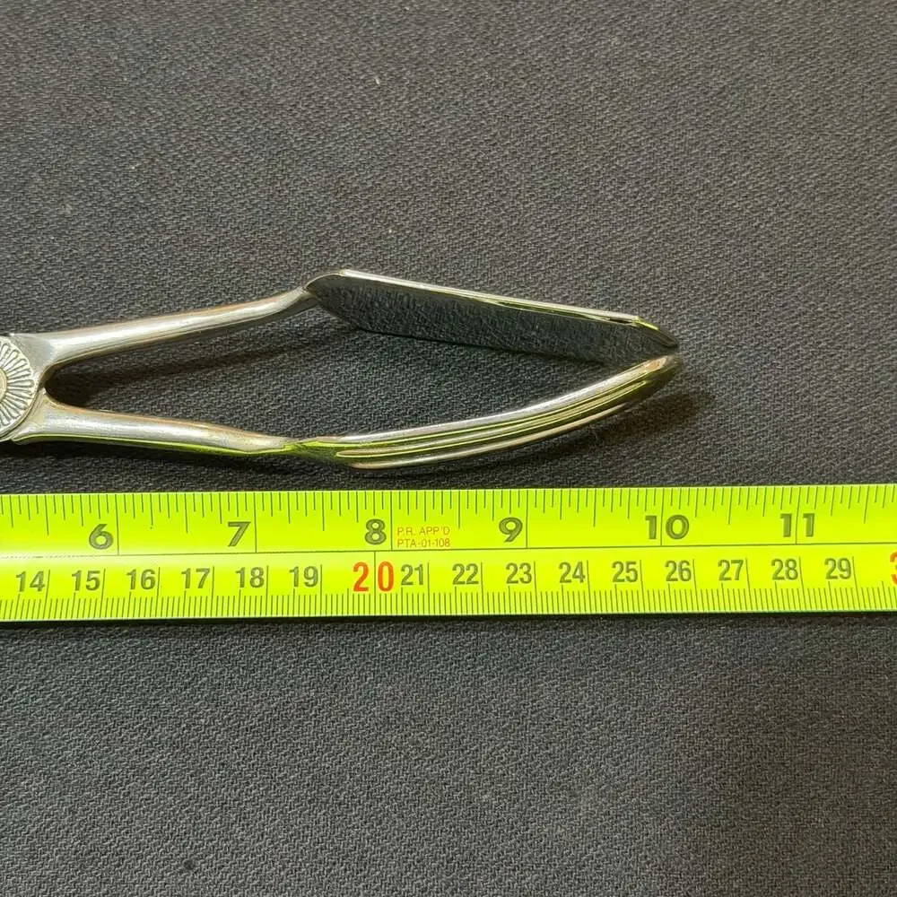 Vintage EP Zinc Silver Plated Scissor Style Pastry and Salad Serving Tongs